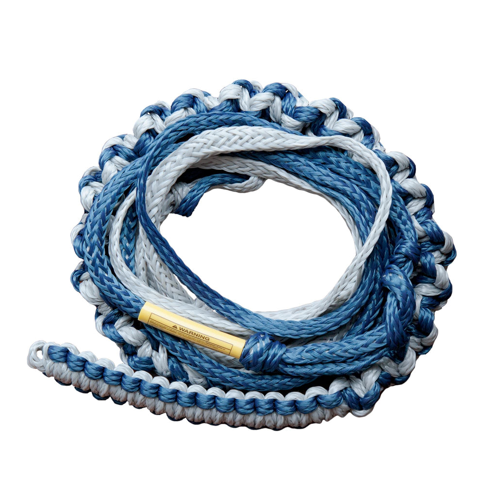 20' Knotted Wakesurf Rope  (Grey/Blue)
