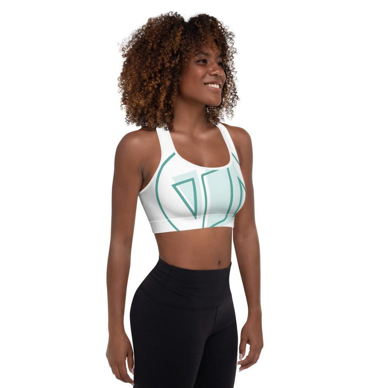 Nw New ZUP White Padded Sports Bra ZUP Boards 