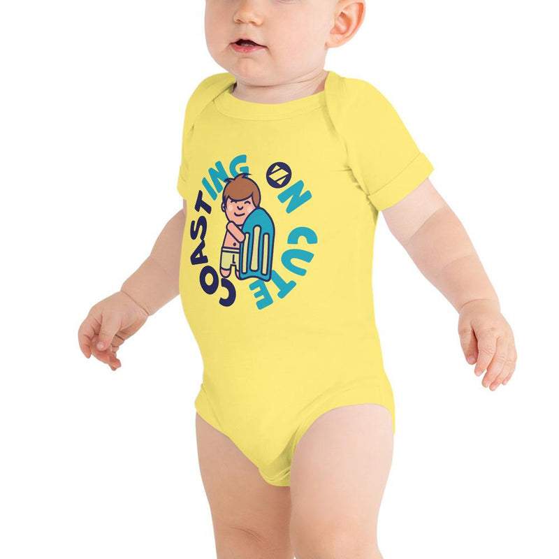 Coasting on Cute Onesie ZUP Boards Yellow 3-6m 
